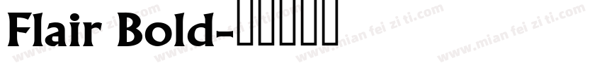 Flair Bold字体转换